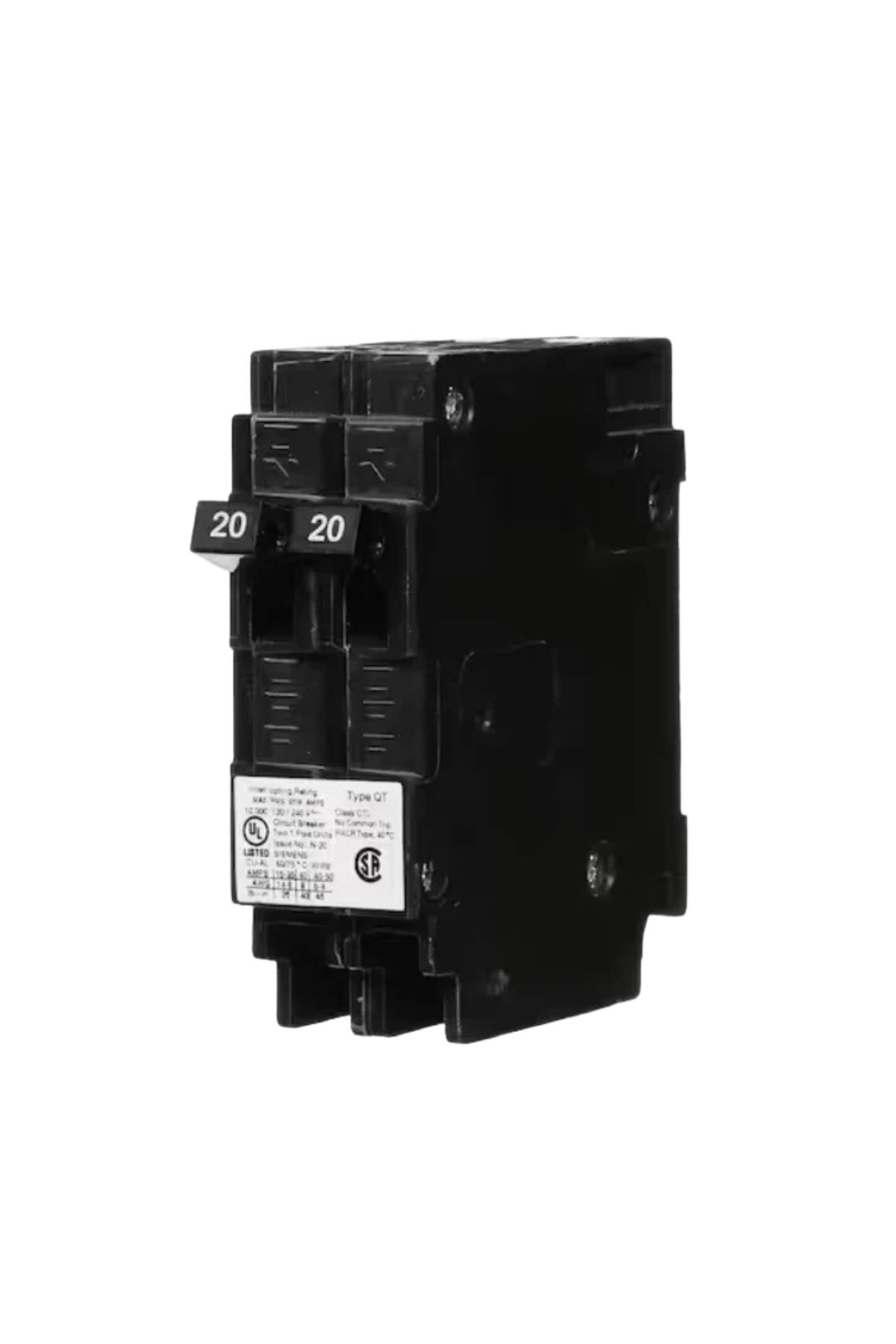 20AMP Siemens Tandem Breaker Type QT