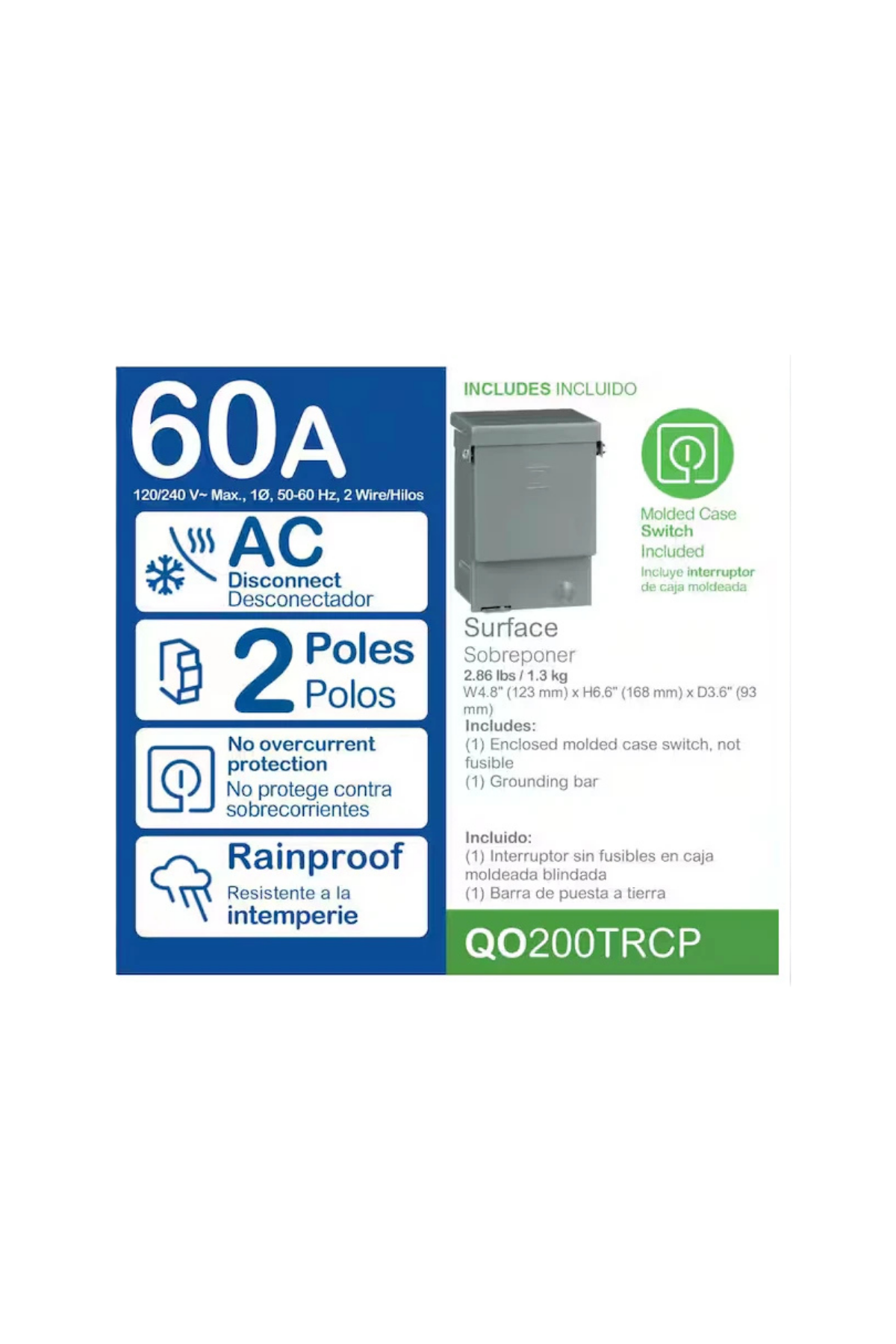 Square D 60A Weatherproof Box