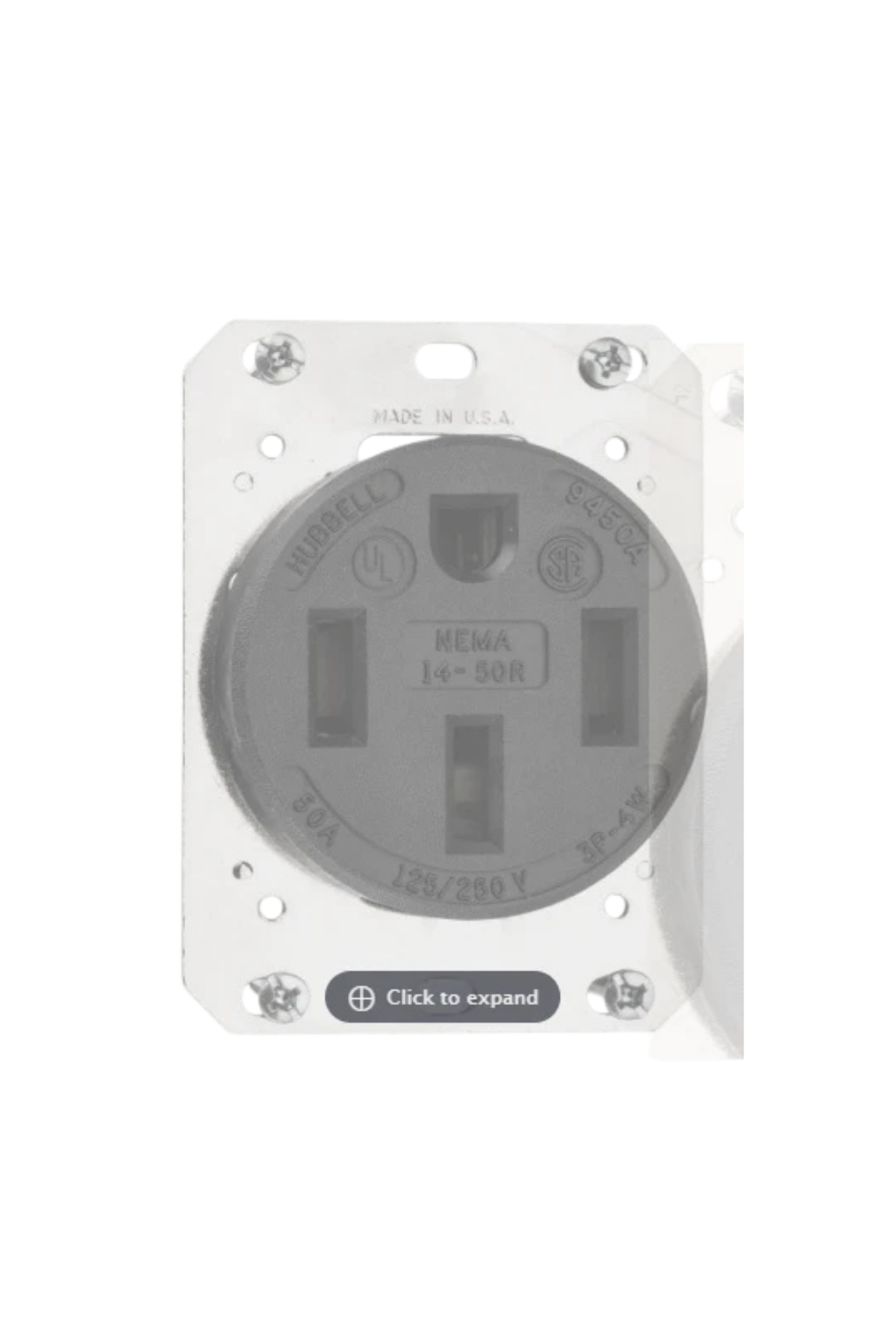 Hubbell NEMA 14-50R 50A125/250V