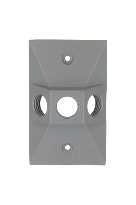 1/2" Weatherproof Three Hole Lampholder Cover 1/2