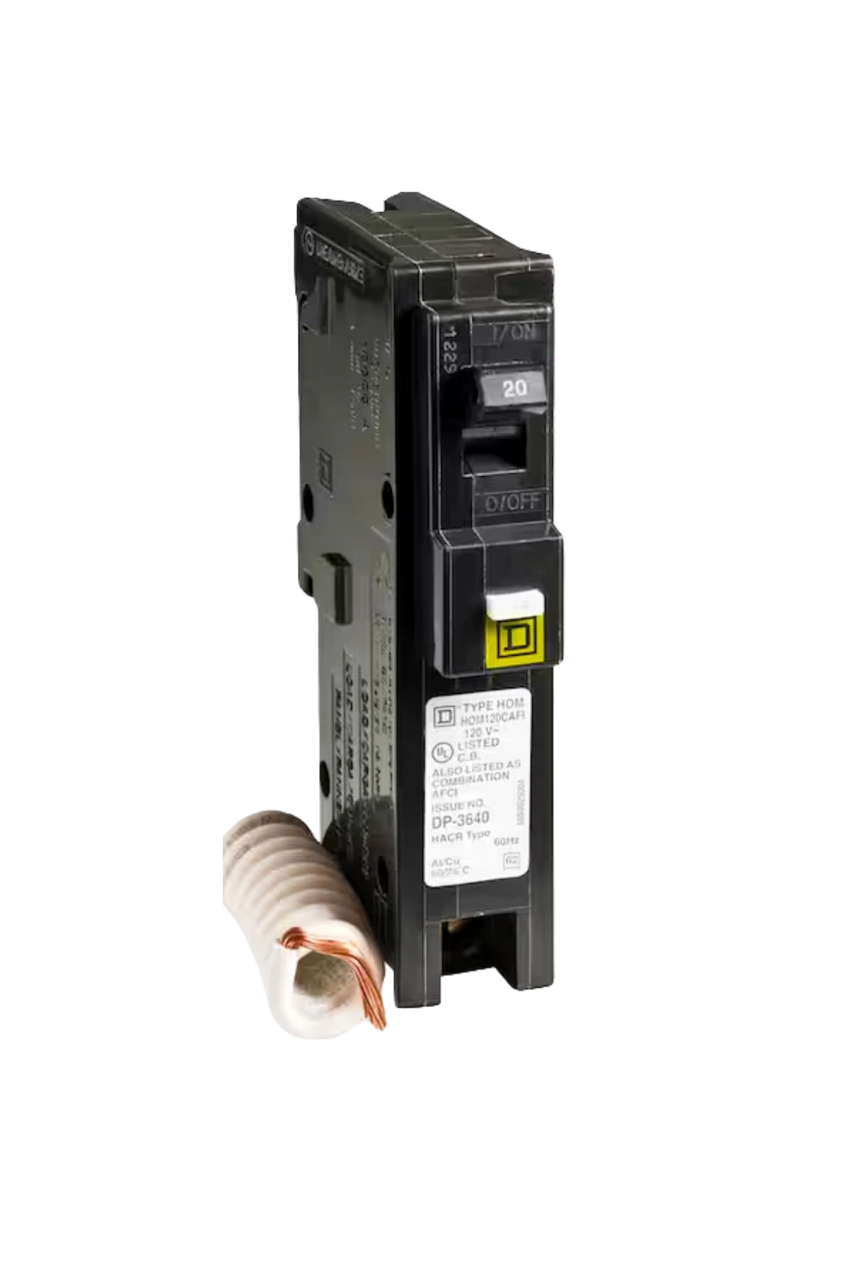 Square D HOM 20 Amp Arc Fault Circuit Breaker