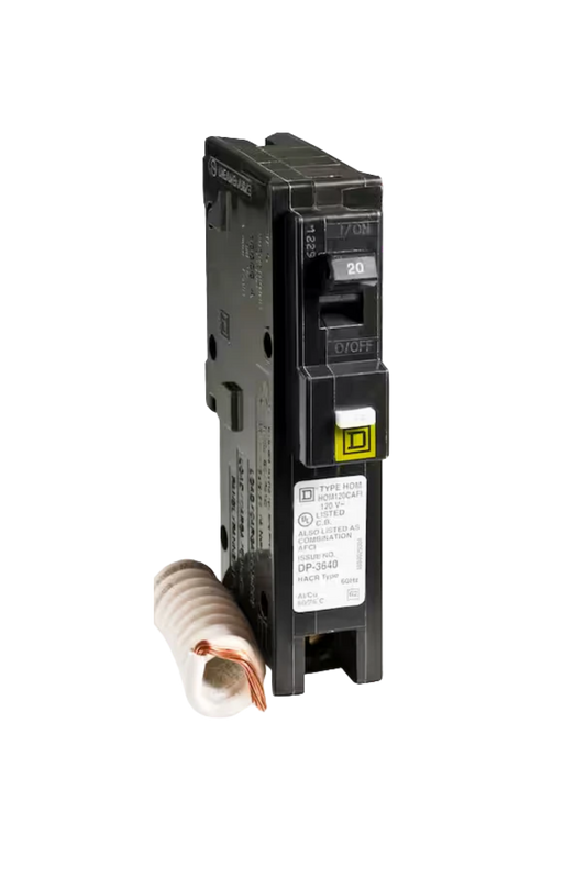 Square D HOM 20 Amp Arc Fault Circuit Breaker