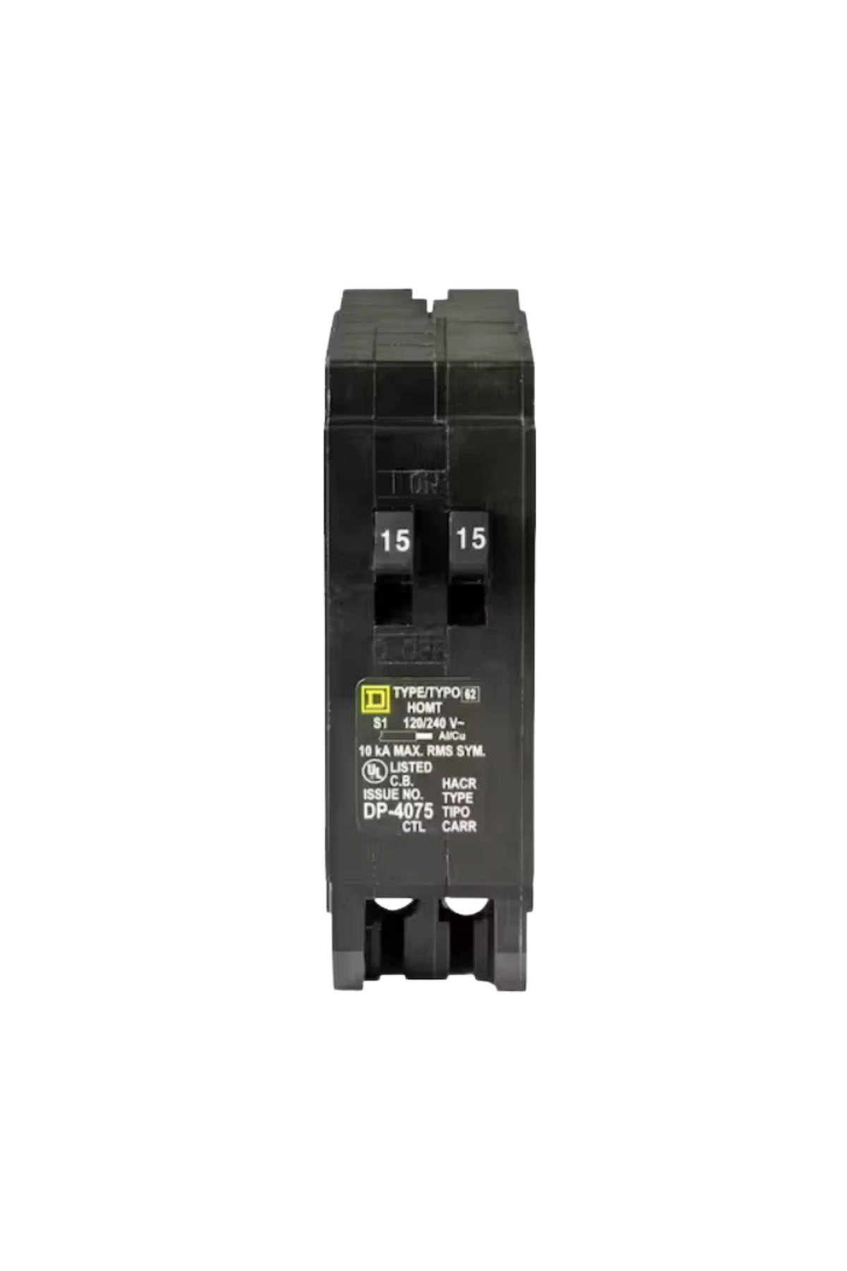 15AMP Square D Tandem Breaker Type HOM