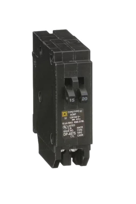 15/20A Square D HOM Tandem Breaker