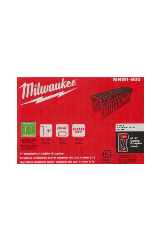 Milwaukee 1" Insulated Cable Staples